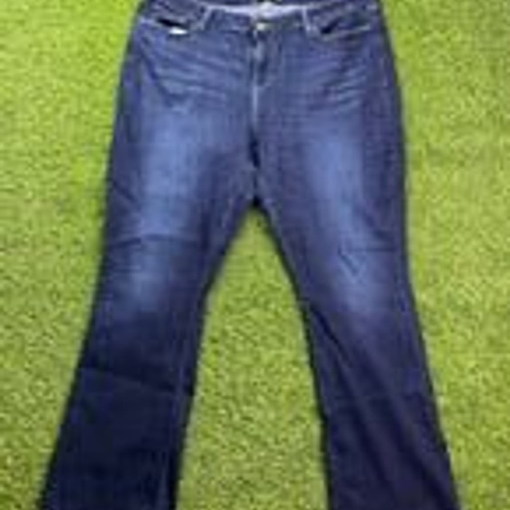 Signature Levi's 285 Jeans Mens W35 L32 Straight Fit Dark Wash Denim VTG